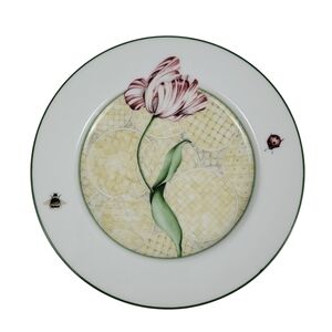 Royal Worcester Alfresco Salad Plate Floral Lady Bug Honeybee